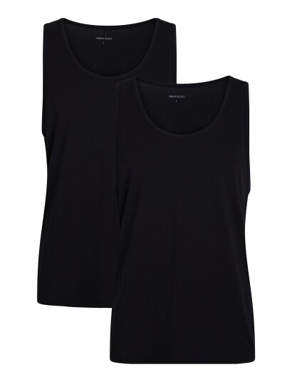 URBAN QUEST The Bamboo 2-Pack Mens Tank Top - Black - XL