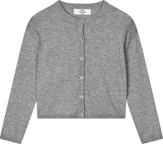 Mads Nørgaard Fine Merino Charlie Knit MID GREY MELANGE 104