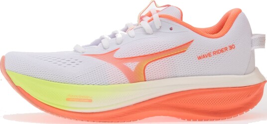 Joggesko Mizuno WAVE RIDER 30 White/ Flamingo Coral/ Lime Pulp EUR 38 Joggesko Mizuno WAVE RIDER 30 White/ Flamingo Coral/ Lime Pulp EUR 38