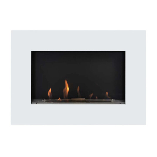 Scandiflames Murus 800 Veggmontert Biopeis Blank hvit Hvit