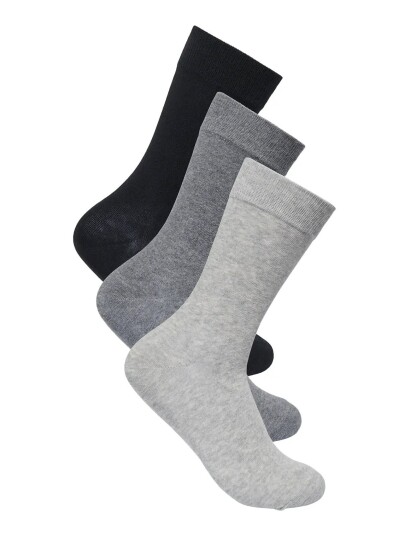 ONLY & SONS Onsbasic Cotton Sock 3 Pack Noos Grey 43 46