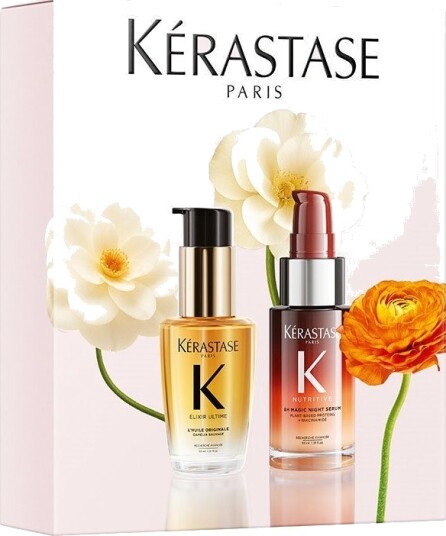 Kérastase Nutritive 8H Magic Night Serum & Elixir Ultime L'Huile Originale Hair Oil Mini Duo Spring Set 2026