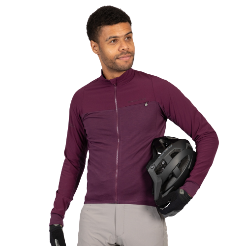 Endura GV500 Langermet sykkeltrøye Aubergine