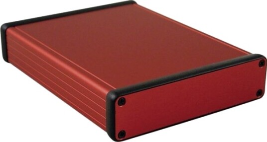 Hammond Electronics 1455P1601RD 160 × 125 × 30,5 mm Aluminium Rød Kabinett
