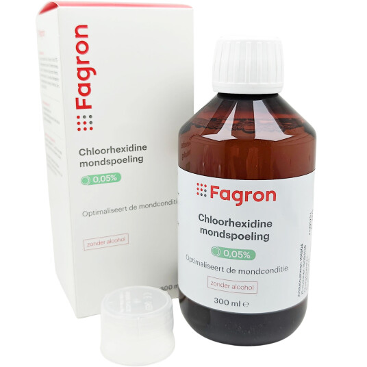 Klorheksidin Munnvann 0,05 % FAGRON 300 ml. Klorheksidin Munnvann 0,05 % FAGRON 300 ml.