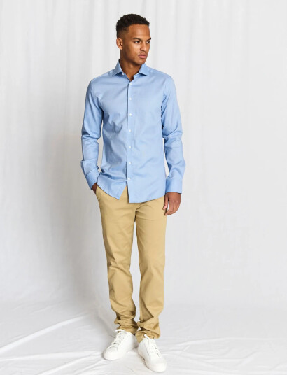 Bruun & Stengade Bs Duarte Slim Fit Shirt   Blue   41