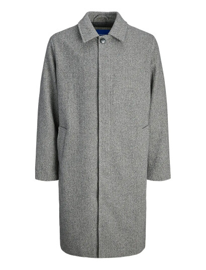 Jack & Jones Jornorrebro Wool Blend Mac Coat - Grey - XL Jack & Jones Jornorrebro Wool Blend Mac Coat - Grey - XL