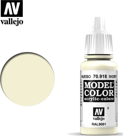 Vallejo Model Color Elfenben 17ml Farge til Modellbygging 70.918