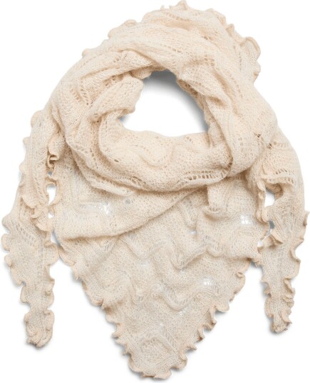 Pieces Pcestelle Triangle Scarf Bc WHITECAP GRAY One Size Pieces Pcestelle Triangle Scarf Bc WHITECAP GRAY One Size