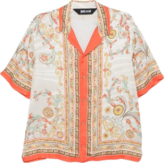 Just Cavalli Herre Skjorter Flerfarget L,