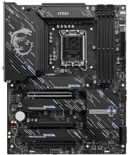 MSI Z890 Gaming Plus WIFI Hovedkort ATX med LGA1851 og DDR5 MSI Z890 Gaming Plus WIFI Hovedkort ATX med LGA1851 og DDR5