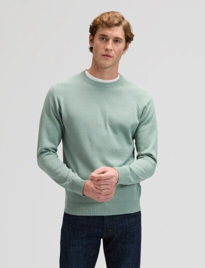 Lee Jeans Clean Raglan Sweater Green L x 00