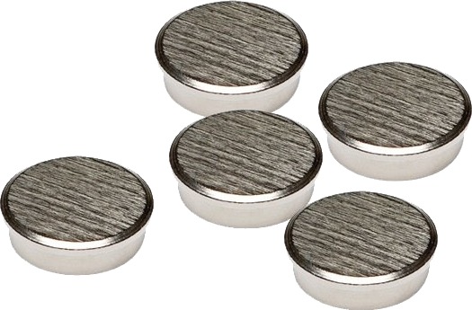 Franken Krom Holdemagnet Holdekraft: 8000 G Diameter. 22 Mm Superholdemagnet Med Kromhette Farge: Sølv 1 Stk Hm22cr/5