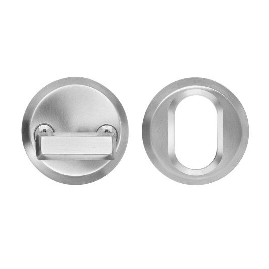 Beslagsboden Design 197 Sylindervrider og Universalring Børstet Stål