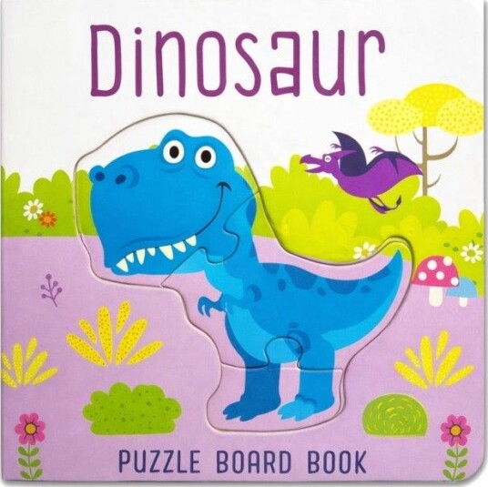 Dinosaur Puzzle Book: Board Book With Jigsaw Puzzles For Kids