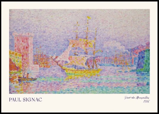 Port De Marseilles Paul Signac Plakat Plakat / 21x30cm Port De Marseilles Paul Signac Plakat Plakat / 21x30cm