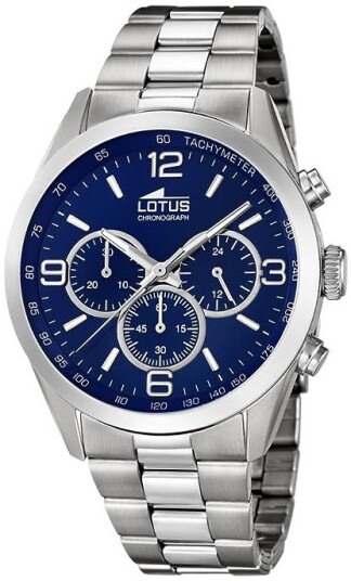 Lotus Herreklokke 18152/4 Minimalist Blå/Stål Ø43 mm