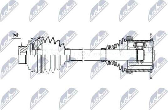 Nty Drivaksel NTY NPW AU 009 Nty Drivaksel NTY NPW AU 009