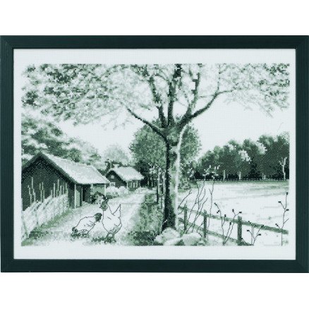 Permin Countryside broderisett 40 x 30 cm