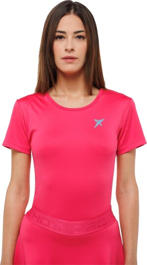 Drop Shot Kiara Padel T skjorte Dame Pink XL