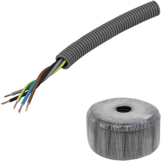 Pipelife FQ PowerFlex Kabel forhåndslagt, tvinnet 20 mm x 50 m, 5G 2,5 mm²