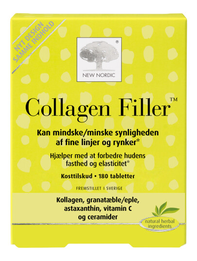 New Nordic Skin Care Collagen Filler 180 Tabletter New Nordic Skin Care Collagen Filler 180 Tabletter