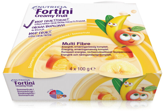 Fortini Creamy Fruit sommerfrukt, 4x100 ml Fortini Creamy Fruit sommerfrukt, 4x100 ml