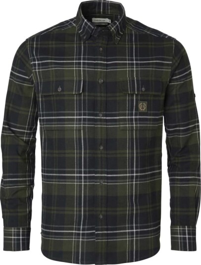 Chevalier Men's Heron Flannel Shirt XL , October Green Checked