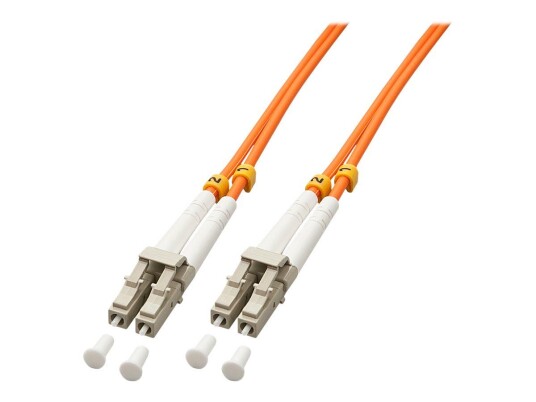 Lindy OM2 Koblingskabel 1m ST-LC Fiberoptisk Gult