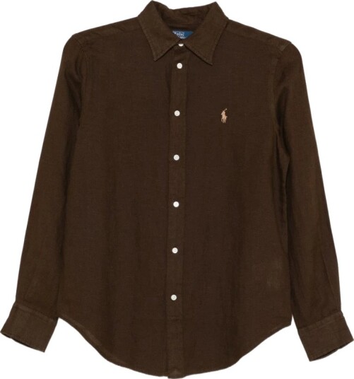 Polo Ralph Lauren Dame Bluser & Skjorter Brun S,