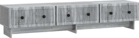 TV skap med skuff Grå sonoma 147 x 34,5 x 30 cm Konstruert tre TV skap med skuff Grå sonoma 147 x 34,5 x 30 cm Konstruert tre