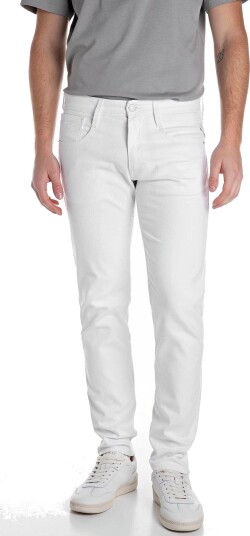 Replay Anbass Slim C Stretch Denim Trousers White 32 x 30