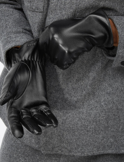 ECCO Ecco Mens Minimal Gloves Black L ECCO Ecco Mens Minimal Gloves Black L