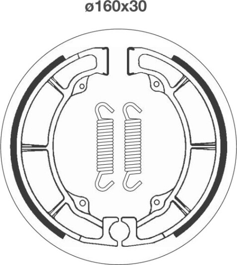 Bremsesko sett sbs 2038