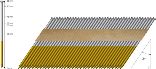 MFT Maskinspik 34° FZV 90x3,1mm Vgkcc 2000 Pack Rakbandad