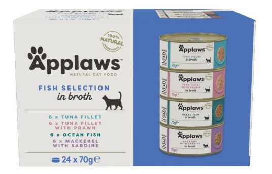 Applaws Multipack Fish Broth Selection 24X70G Applaws Multipack Fish Broth Selection 24X70G