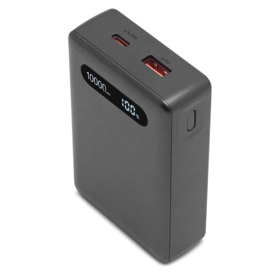 Linocell Powerbank 10000 mAh med 20W lading Svart