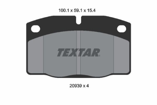 Bremseklosser sett TEXTAR 2093903