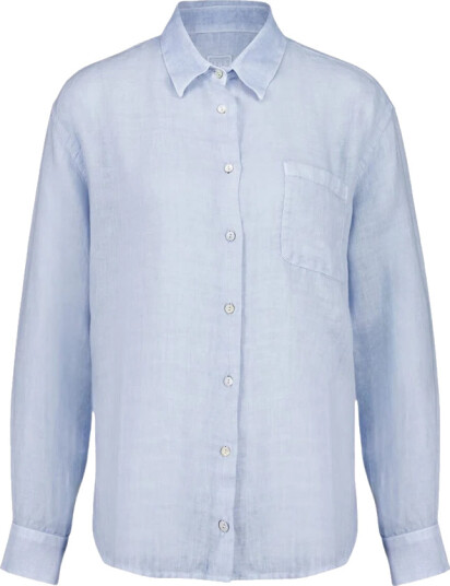 120% Lino Dame Bluser & Skjorter Blå M, 120% Lino Dame Bluser & Skjorter Blå M,