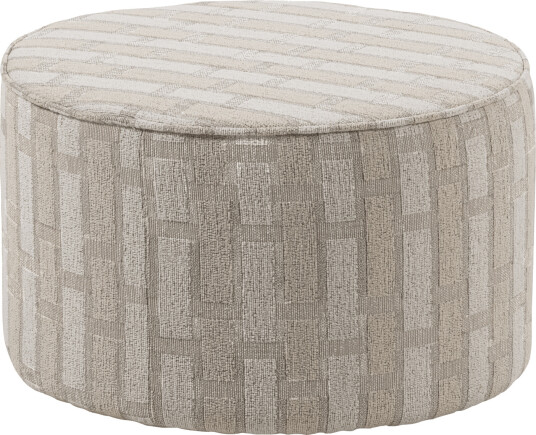 Puff Sarli 60 cm rundt Natur/Beige