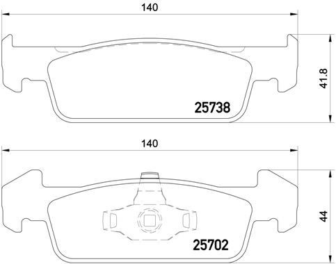 Bremseklosser BREMBO P 68 060 Bremseklosser BREMBO P 68 060