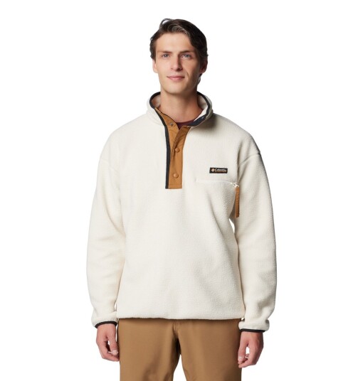 Columbia Helvetia Ii Half Snap Fleece Chalk L Columbia Helvetia Ii Half Snap Fleece Chalk L