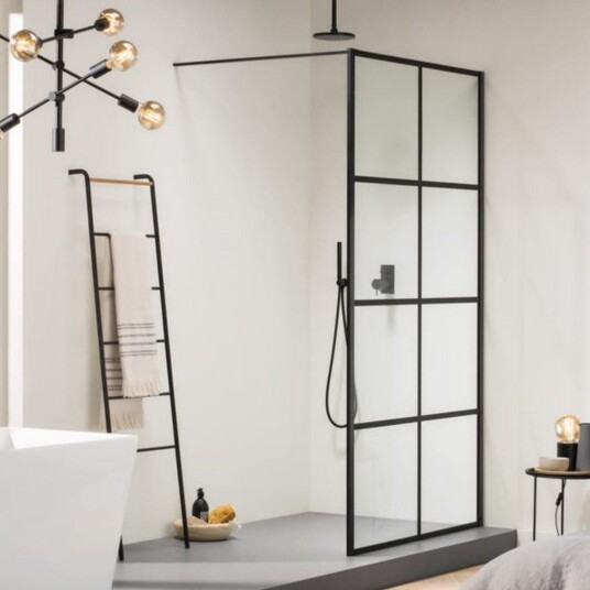 Sealskin Soho Walk-In A3 dusjvegg - Sort Sealskin Soho Walk-In A3 dusjvegg - Sort