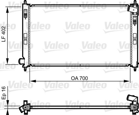Radiator VALEO 735575 Radiator VALEO 735575