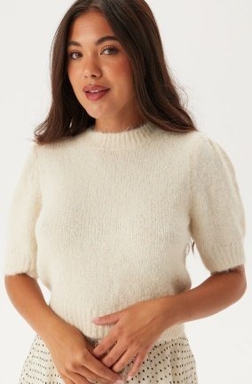 VERO MODA Vmnovah Ss O-neck Puff Pullove Birch   XS