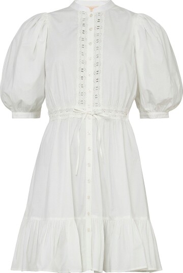 byTimo Kjole Poplin Mini Dress Hvit