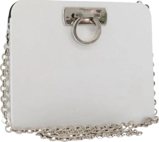 Salvatore Ferragamo Pre owned Dame Pre owned Hvit ONE SIZE, Salvatore Ferragamo Pre owned Dame Pre owned Hvit ONE SIZE,
