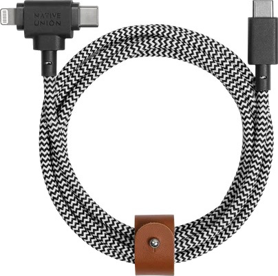 Native Union Belt Cable Duo Lightning 1.5m BELT CCL ZEB NP Native Union Belt Cable Duo Lightning 1.5m BELT CCL ZEB NP