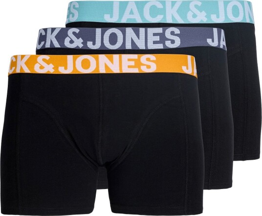 Jack & Jones Jacconor Solid Trunks 3 Pack Noos   BLACK   S