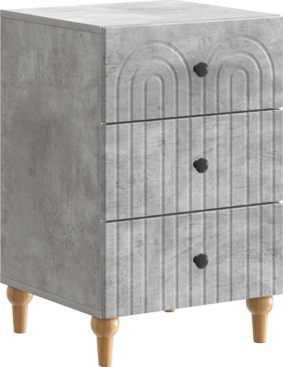  Nattbordskap Betonggrå 43x 41 x 66,5 cm Konstruert tre